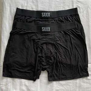 SAXX Men's Boxer Briefs in Classic Black - 2 Pack - New - No tags